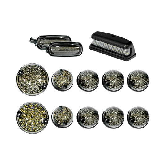 Land Rover Defender Smoked LED Full Side Light Kit