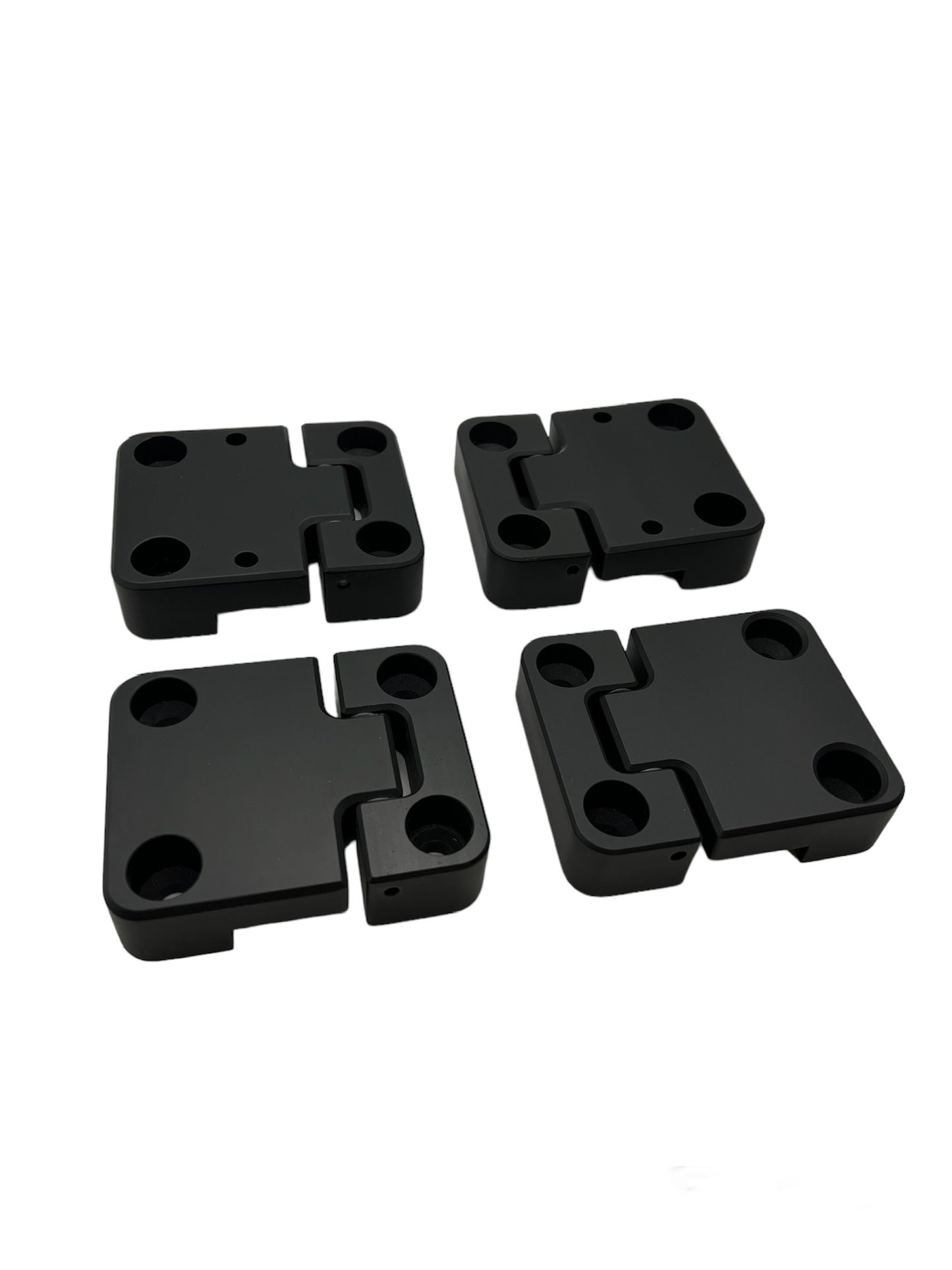 Defender 90 Billet Front Door Hinges Black
