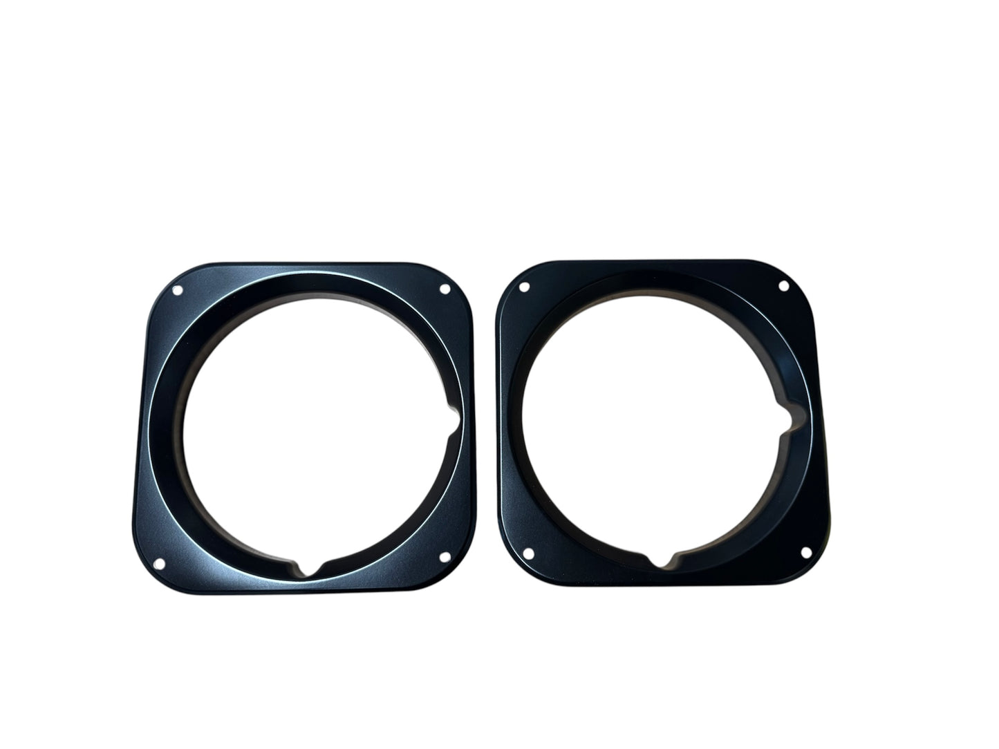 Defender Series Style Aluminium Headlight Surrounds Black