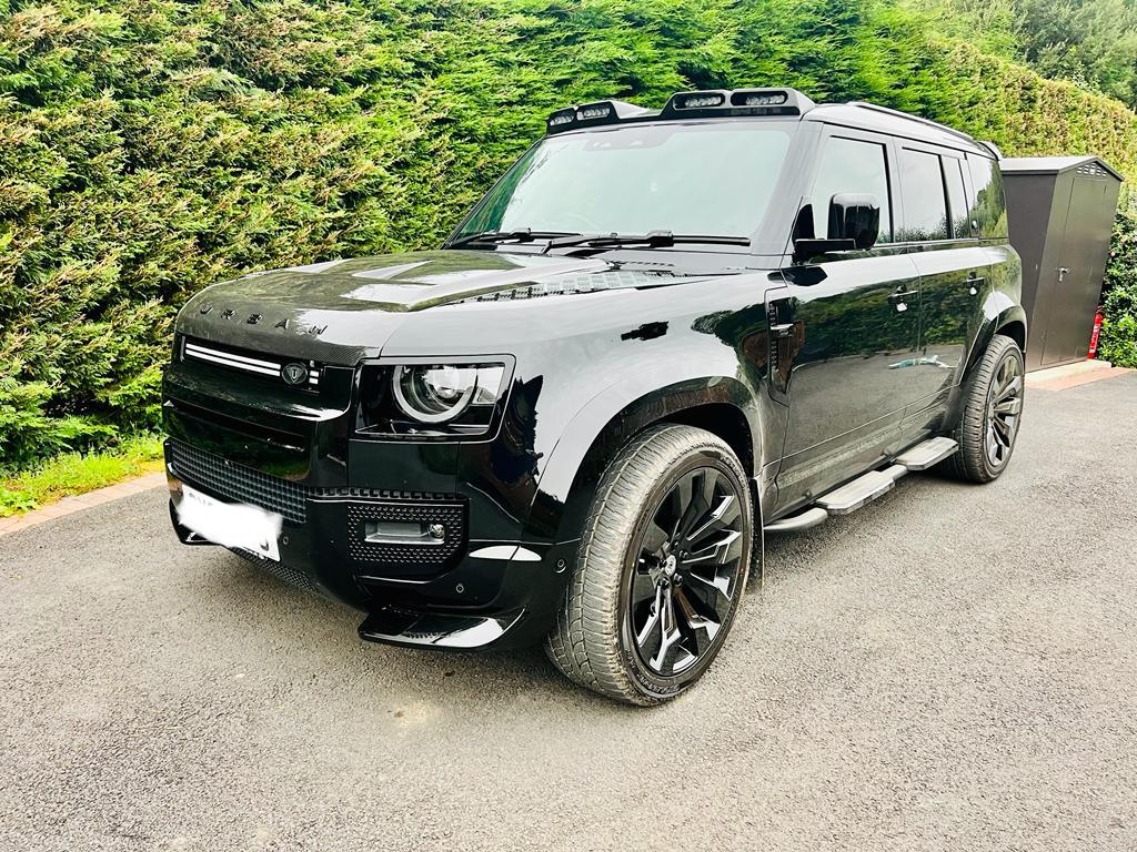 Land Rover Defender 2020+ Front Bumper Corner Extensions Gloss Black Cannards