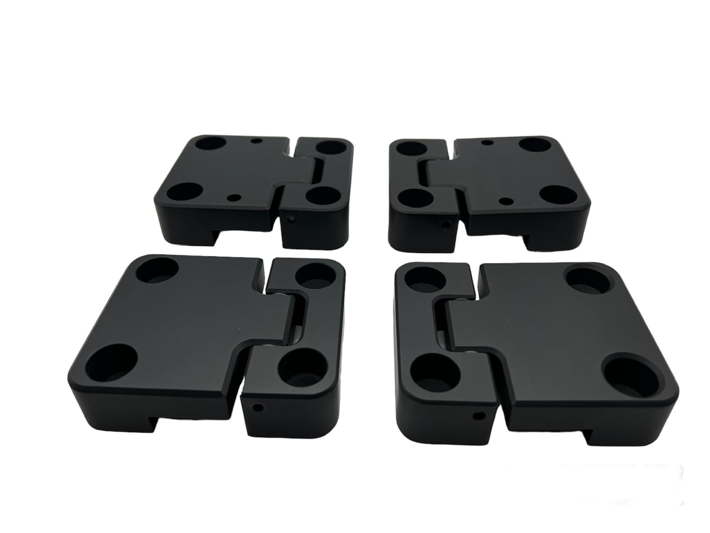 Defender 90 Billet Front Door Hinges Black