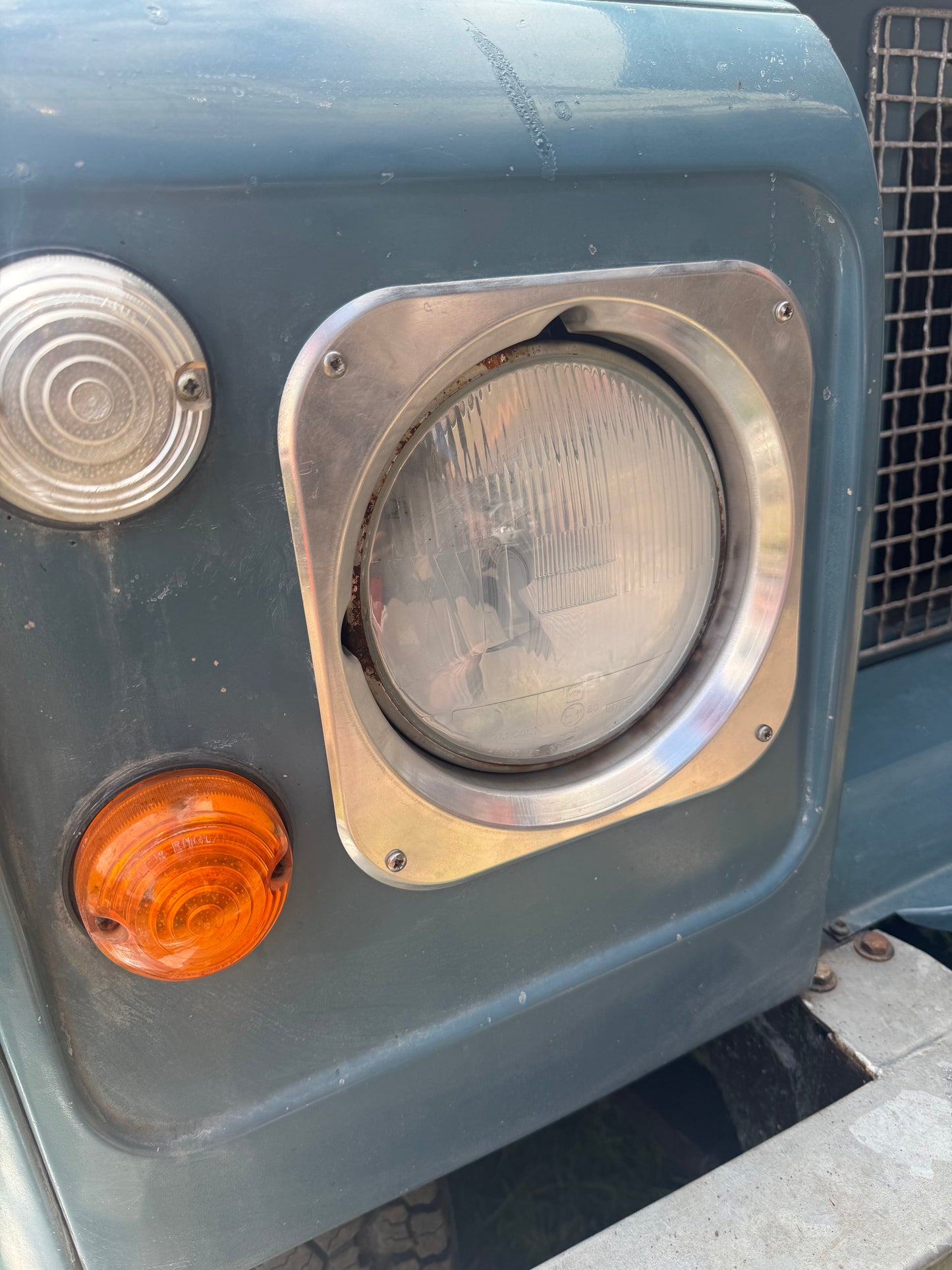 Defender Series Style Aluminium Headlight Surrounds Black