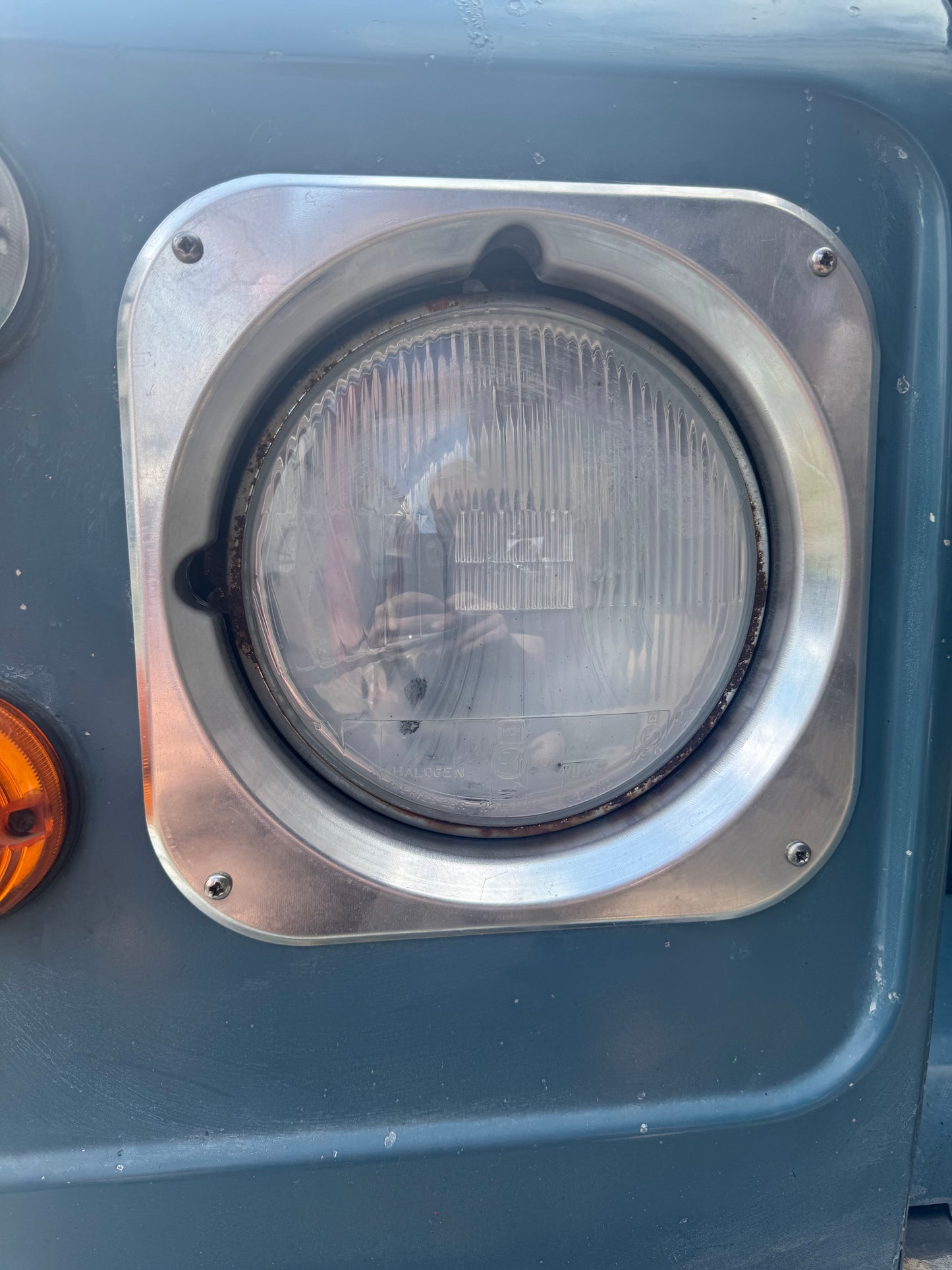 Defender Series Style Aluminium Headlight Surrounds Black