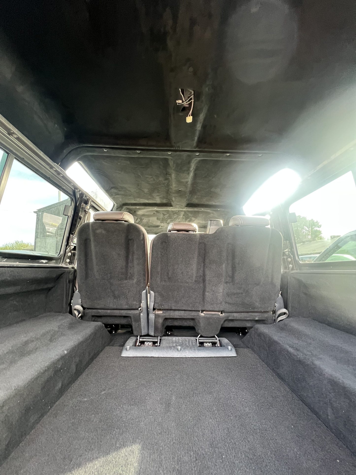 Land Rover Defender 110 Full Head Lining Black Suede