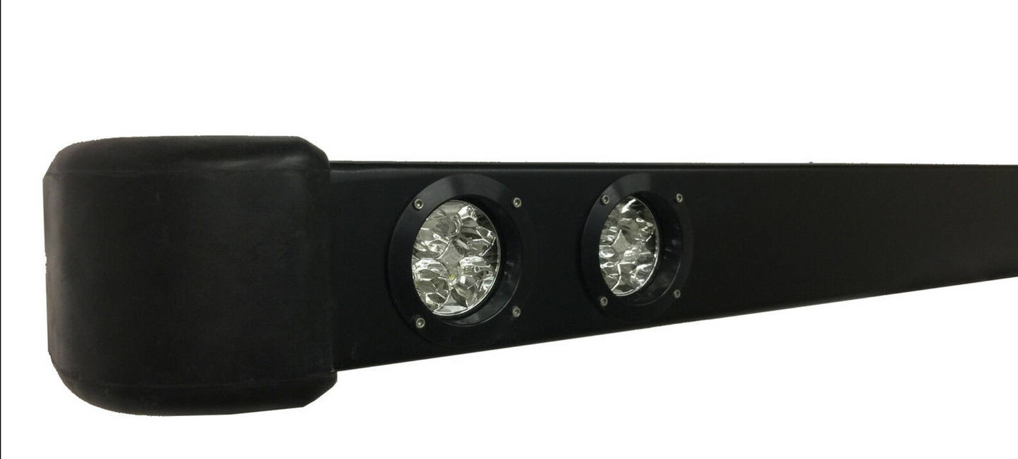 Land Rover Defender Stainless Steel Quad DRL Bumper