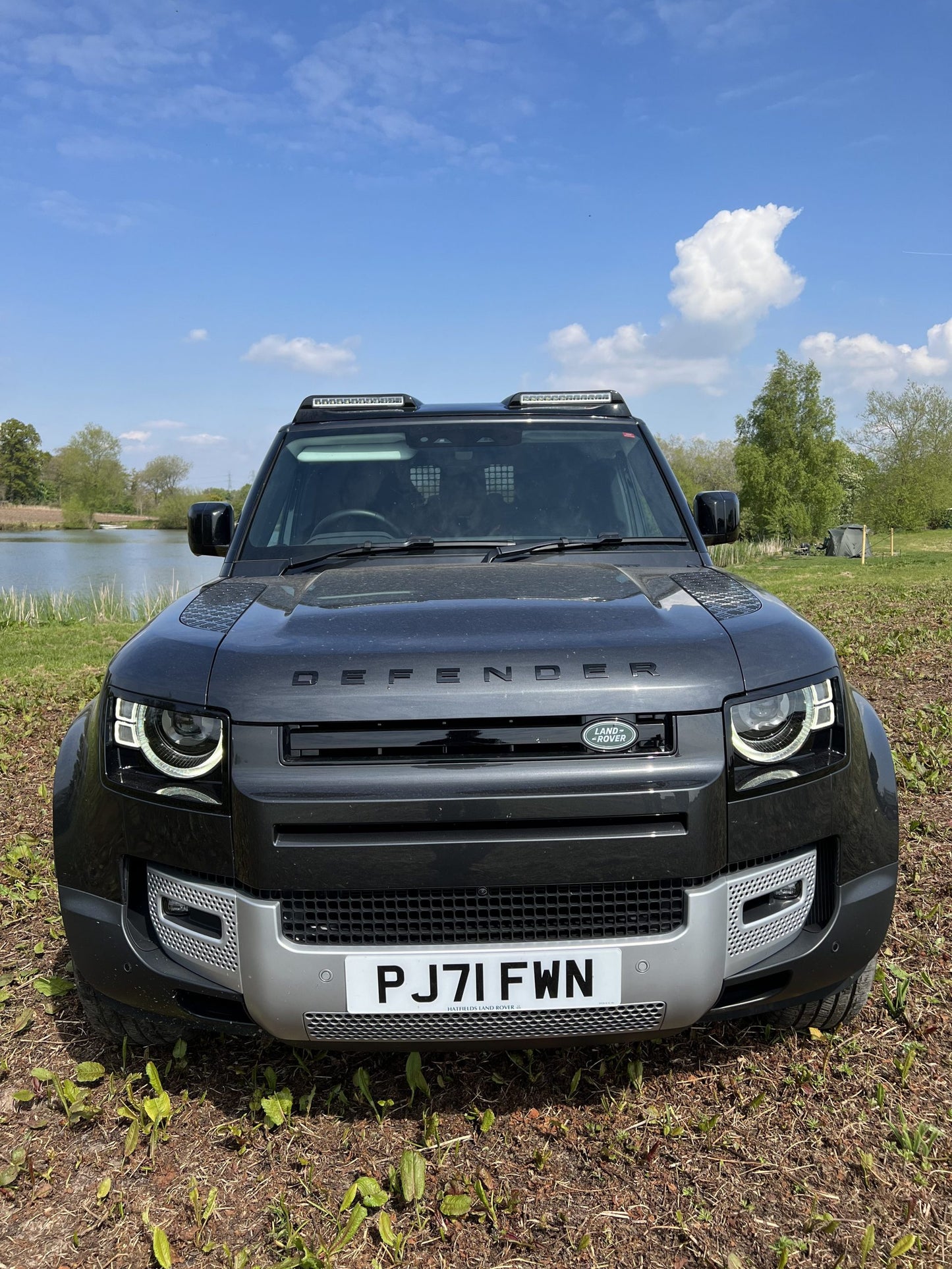 Land Rover Defender GRP Roof Light Pod Gloss Black 2020 L663