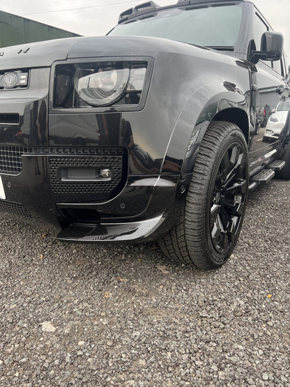 Land Rover Defender 2020+ Front Bumper Canards Gloss Black