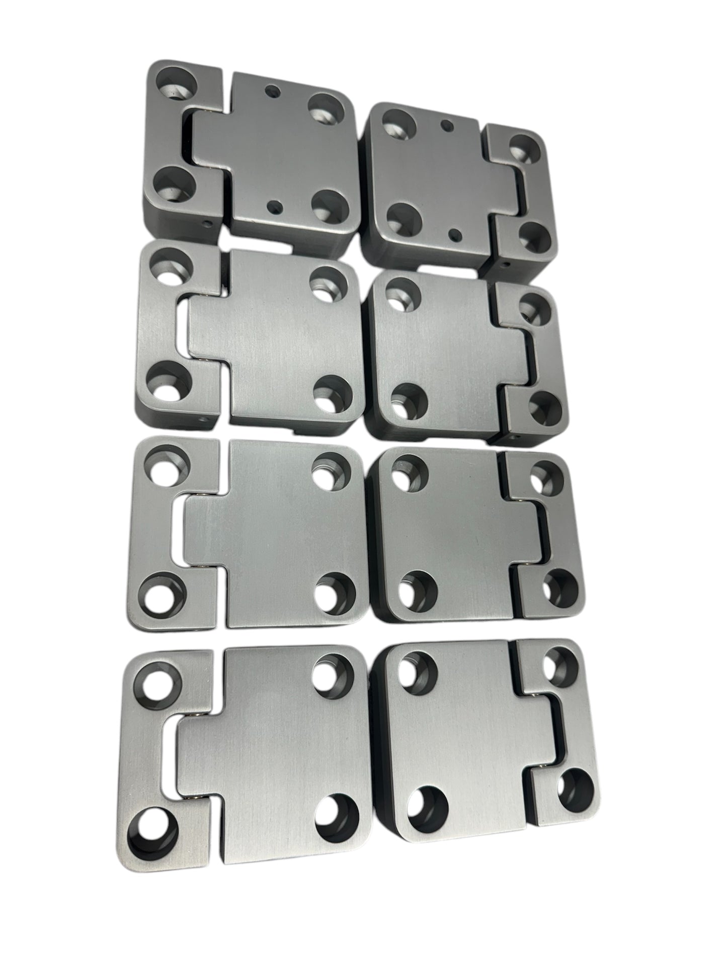 Defender 110 Billet 4 Door Hinges Silver