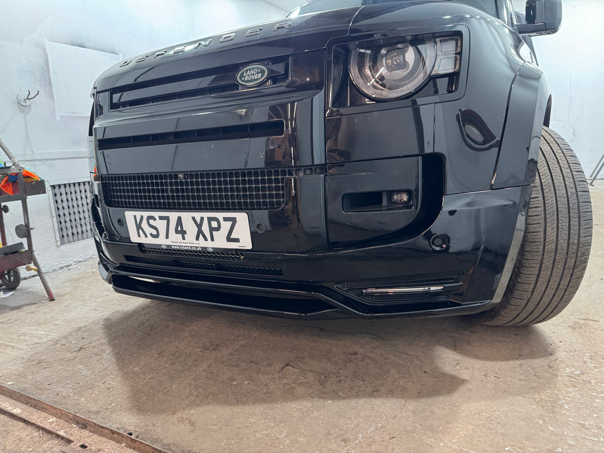 Defender 2020+ Front Splitter V3 DRL