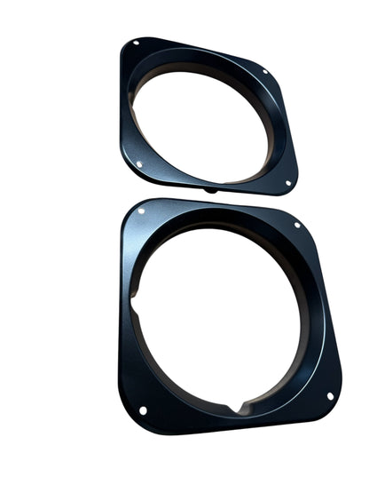 Defender Series Style Aluminium Headlight Surrounds Black