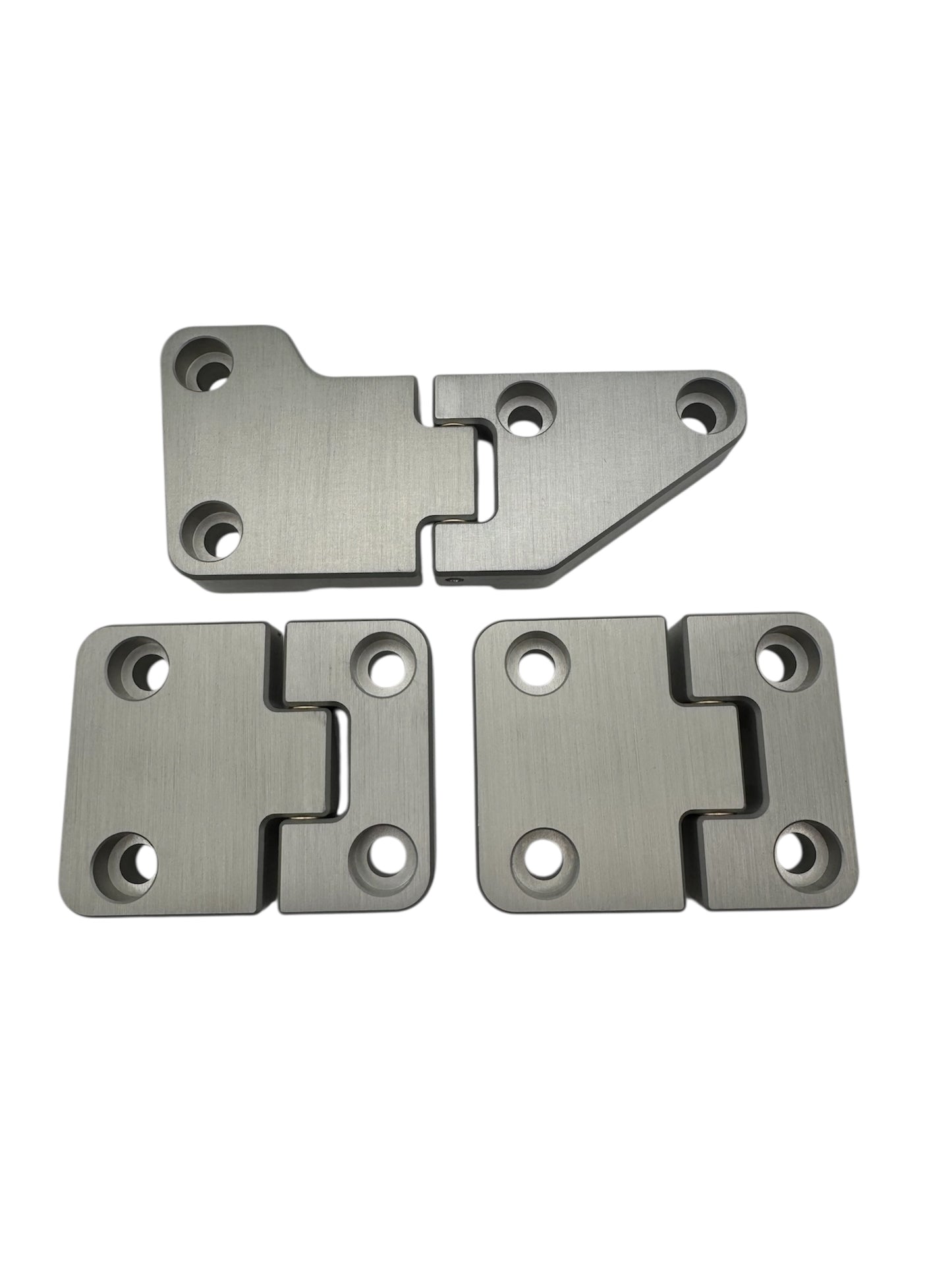 Defender 90/110 Billet Rear Door Hinges Silver