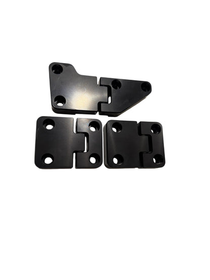 Defender 90/110 Billet Rear Door Hinges Black