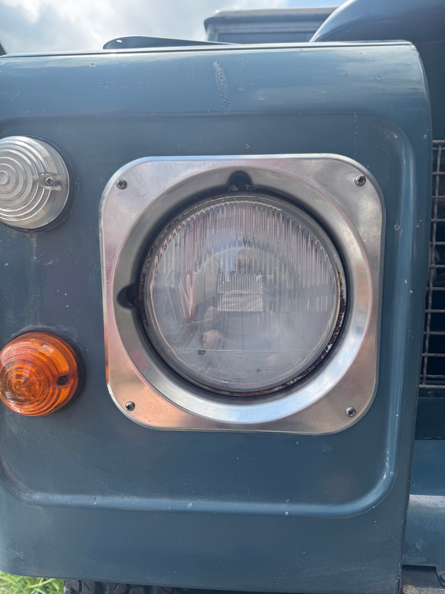 Defender Series Style Aluminium Headlight Surrounds Black