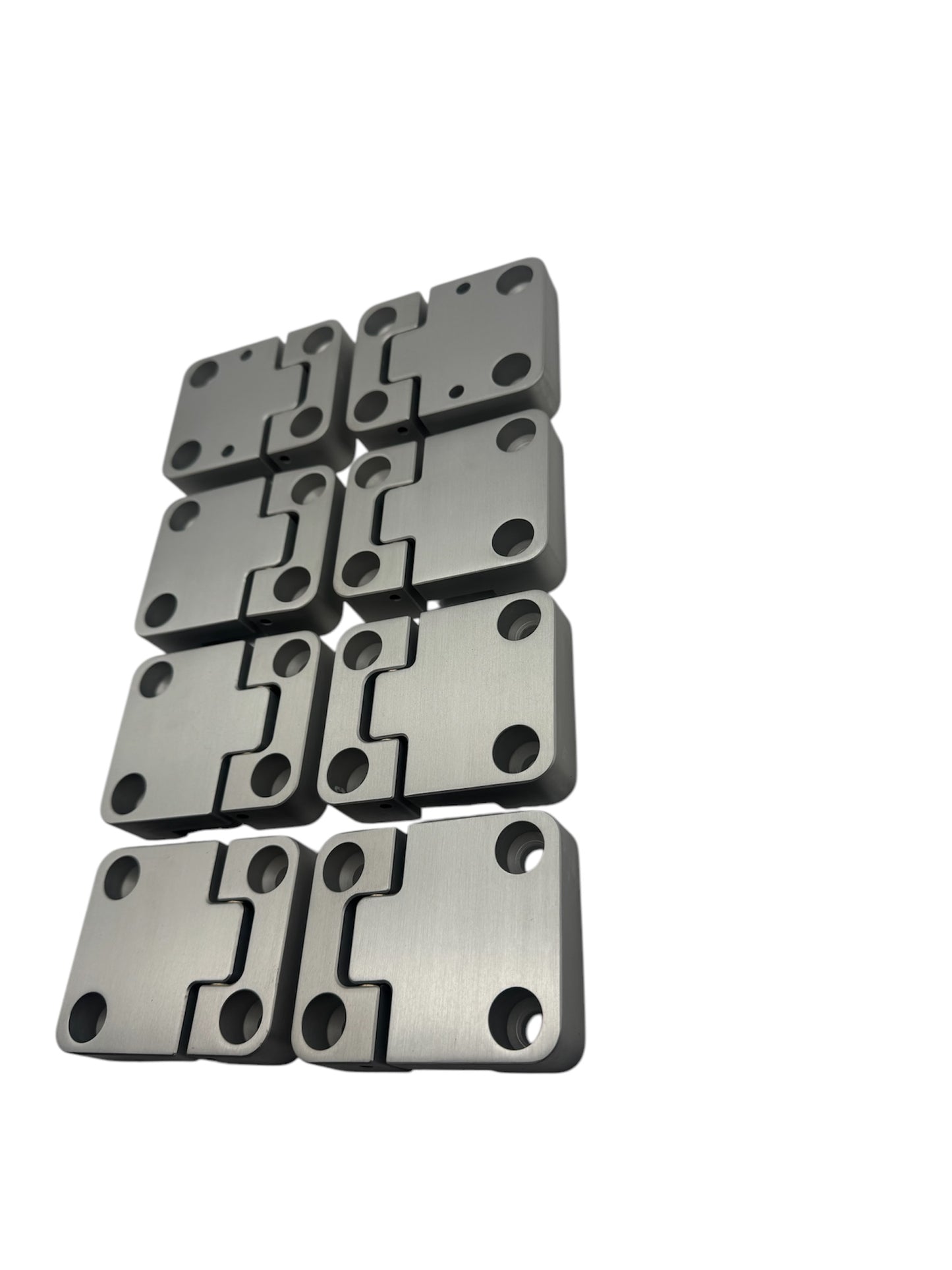 Defender 110 Billet 4 Door Hinges Silver