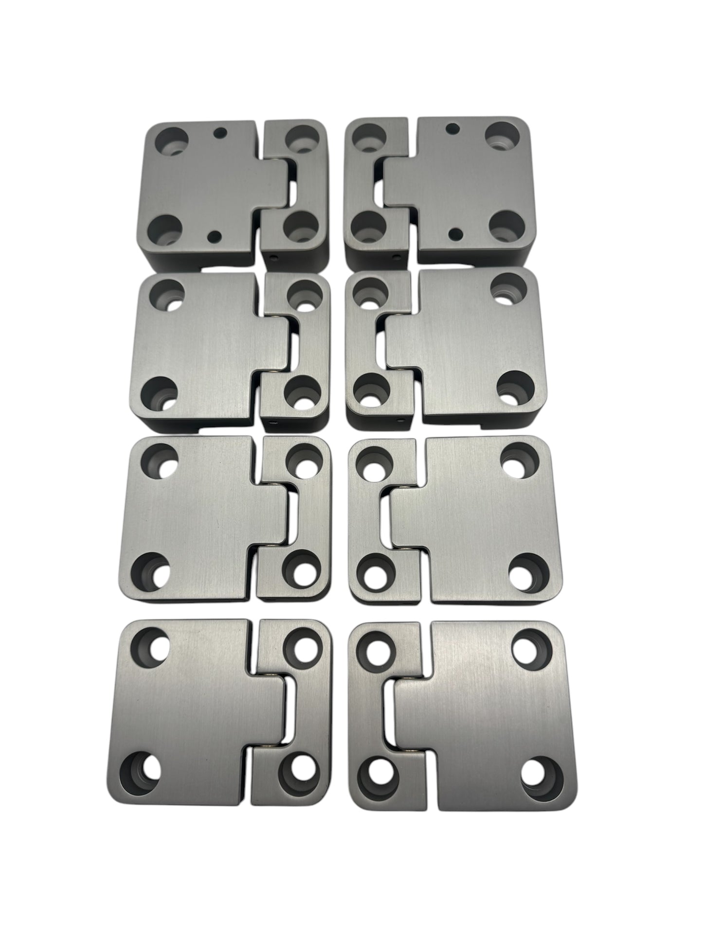 Defender 110 Billet 4 Door Hinges Silver