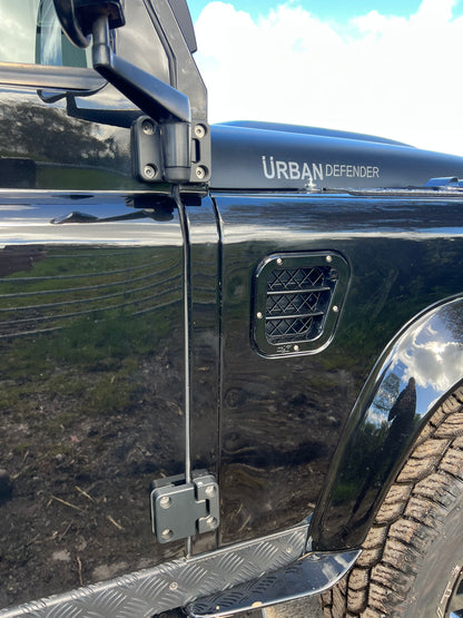 Defender 110 Billet 4 Door Hinges Silver