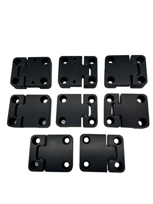 Defender 110 Billet 4 Door Hinges Black