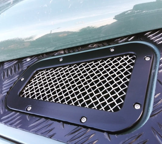 Land Rover Defender Black Stainless Wing Top Vent (Pair)